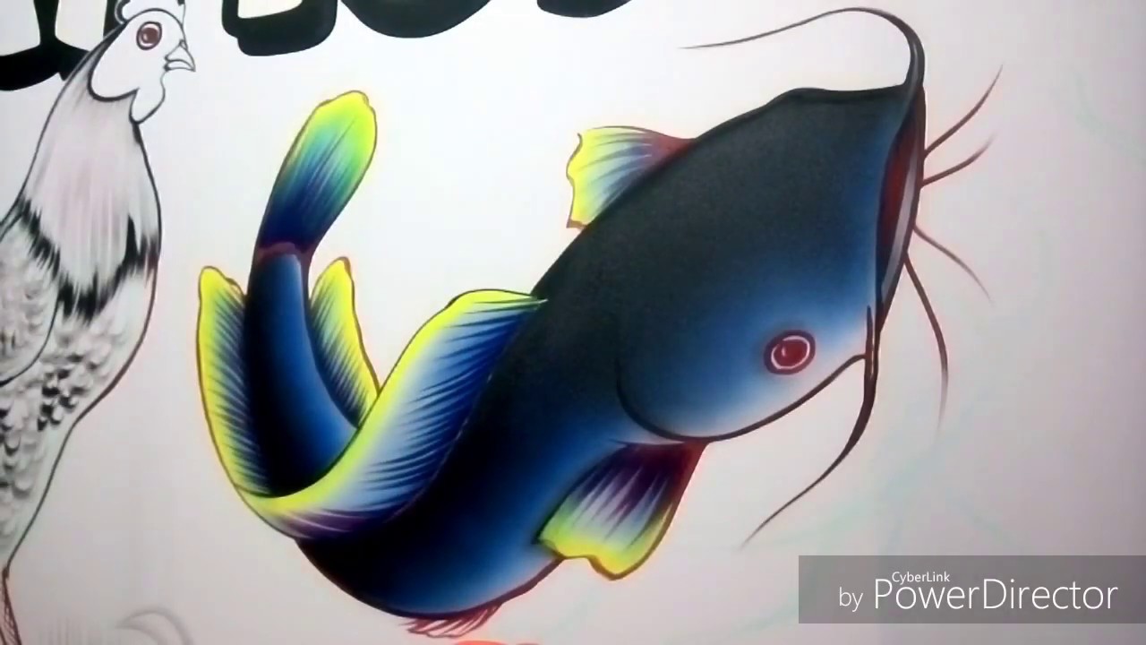 Detail Gambar Lukisan Ikan Lele Nomer 5