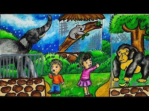 Detail Gambar Lukisan Kebun Binatang Nomer 11