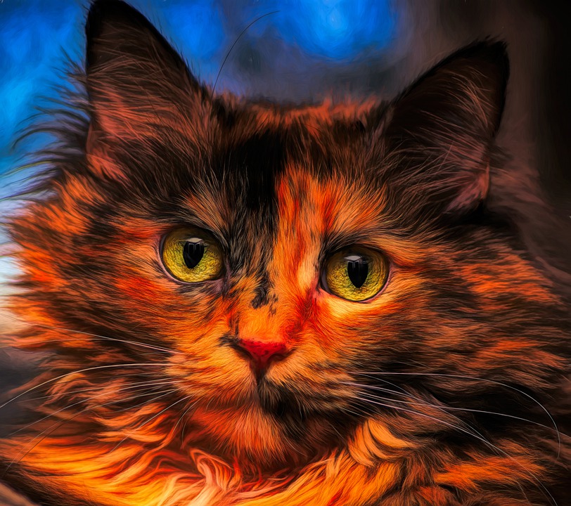 Detail Gambar Lukisan Kucing Nomer 22