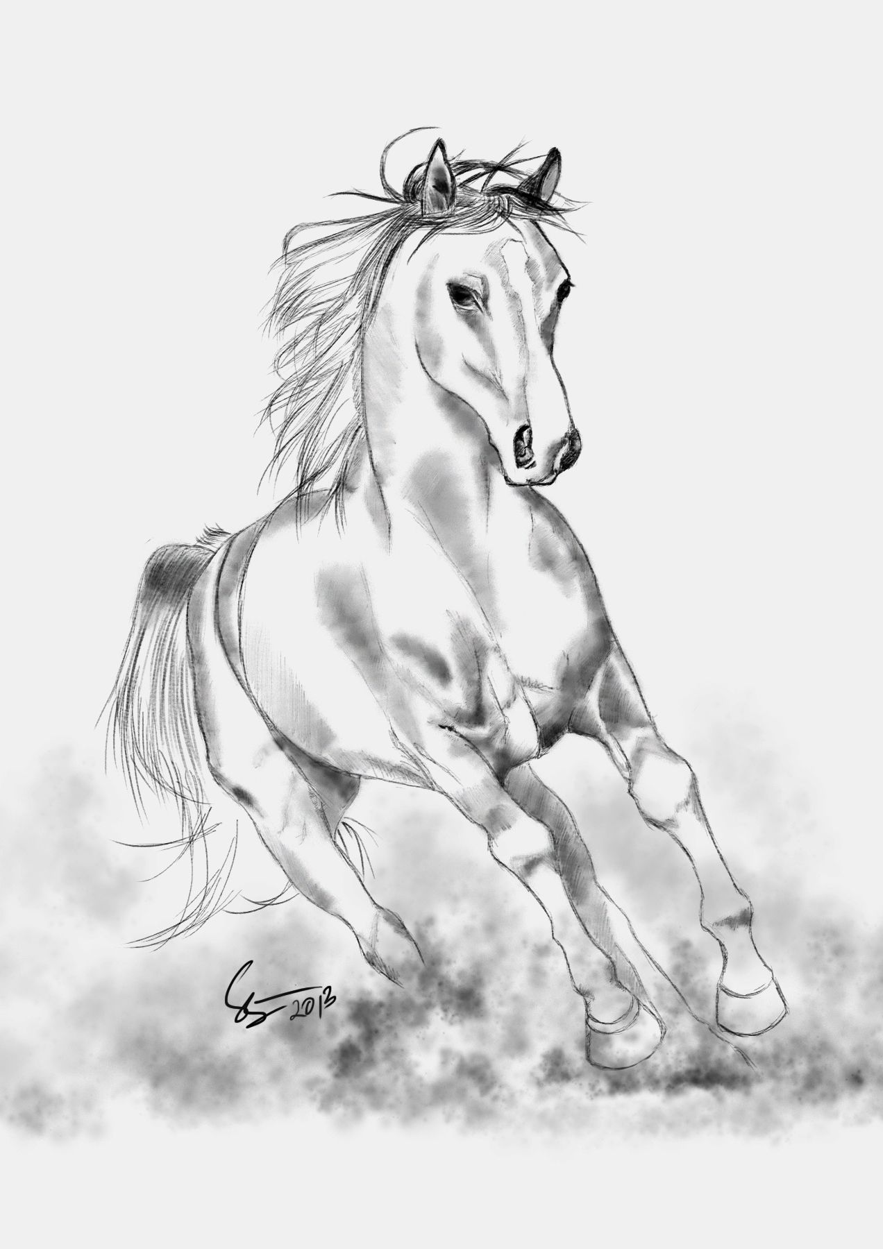 Detail Gambar Lukisan Kuda Nomer 3