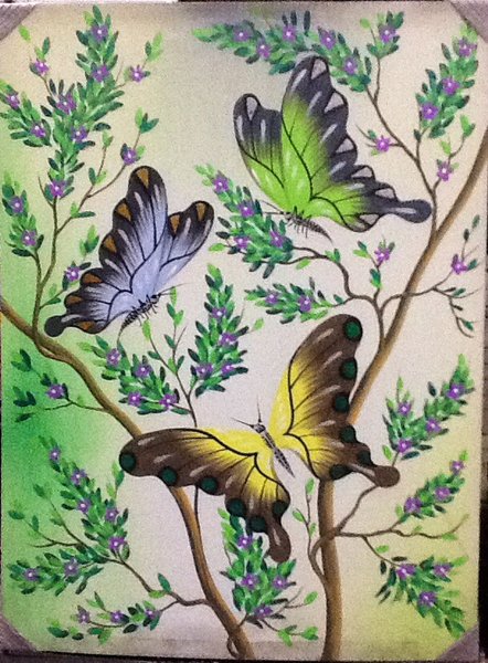 Detail Gambar Lukisan Kupu Kupu Dan Bunga Nomer 34