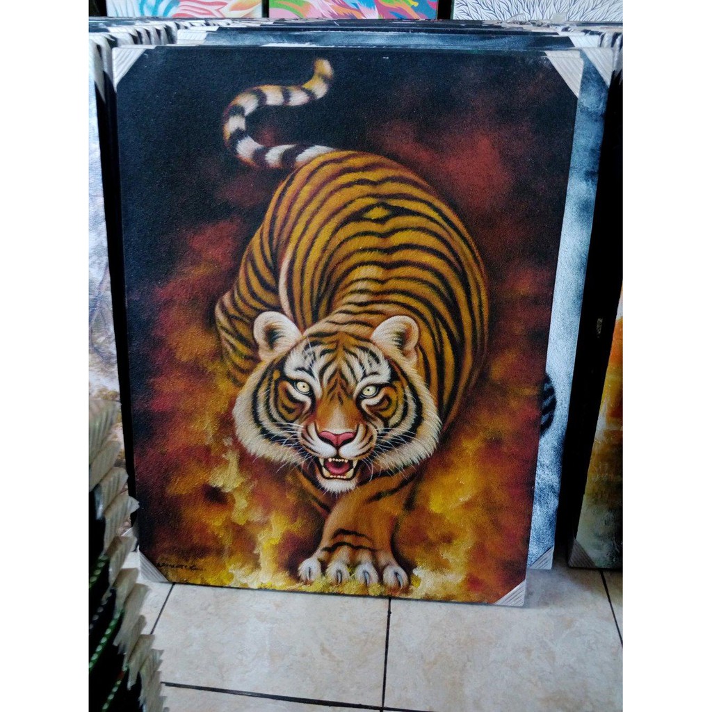 Detail Gambar Lukisan Macan Nomer 18