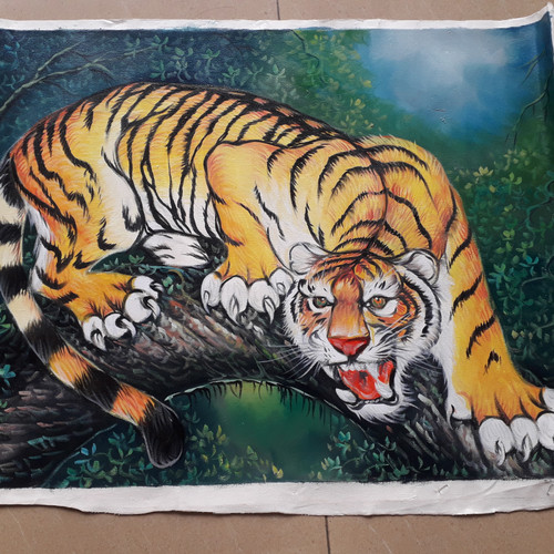 Detail Gambar Lukisan Macan Nomer 30