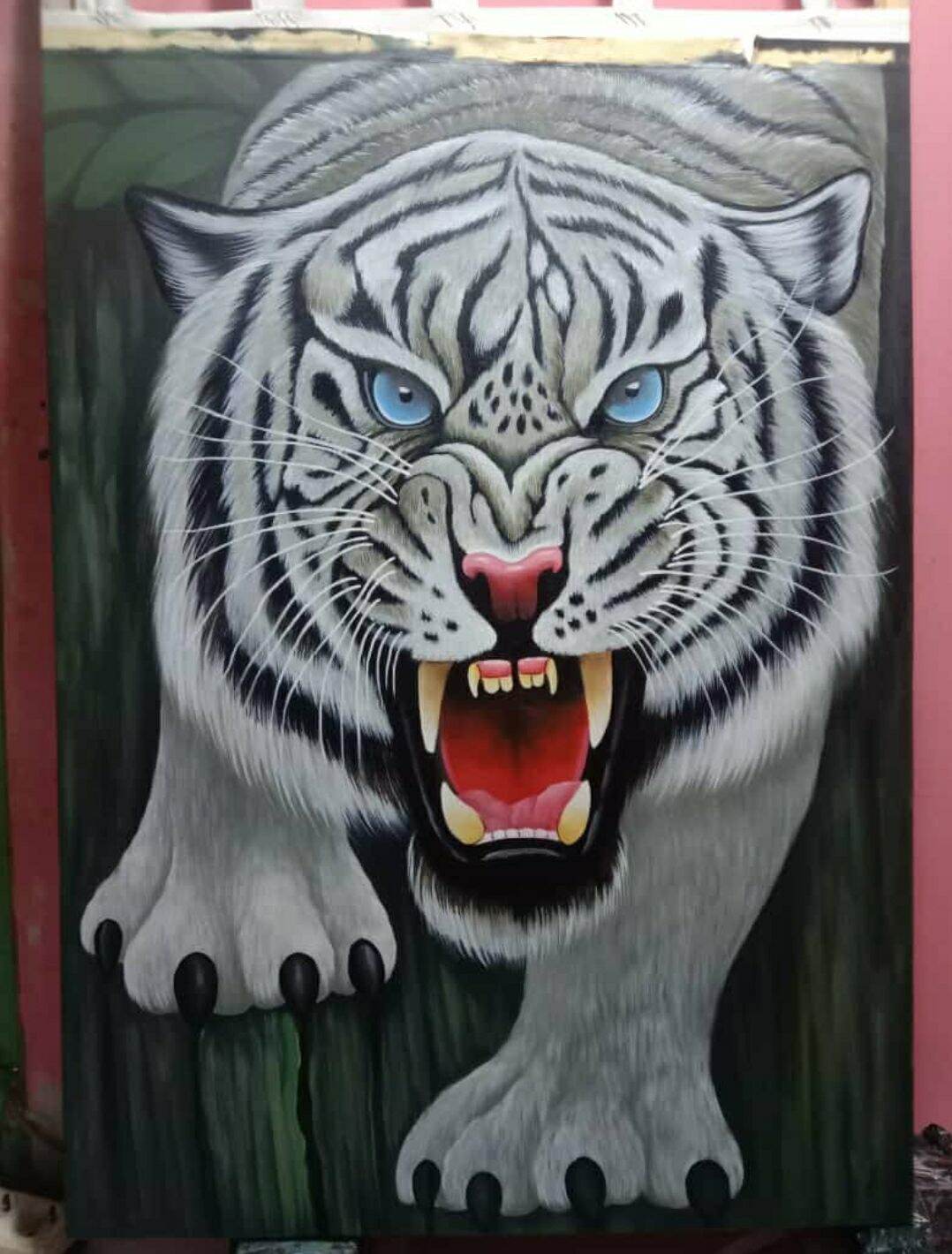 Detail Gambar Lukisan Macan Nomer 48