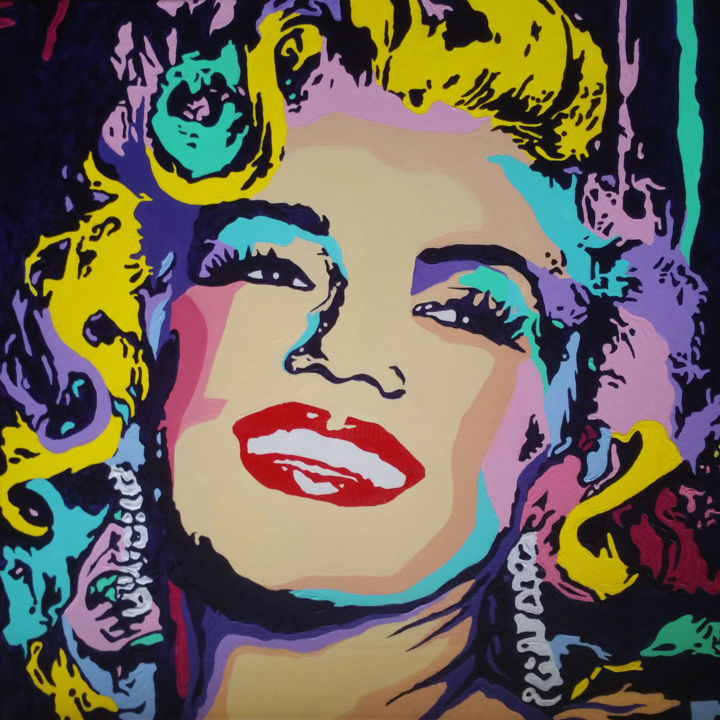 Detail Gambar Lukisan Marylin Monroe Nomer 30