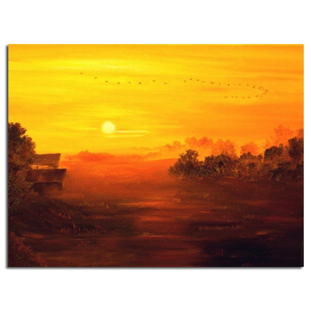 Detail Gambar Lukisan Matahari Terbenam Nomer 36