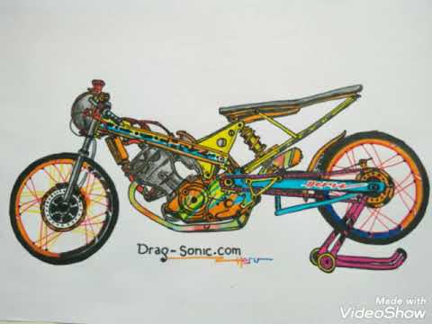 Detail Gambar Lukisan Motor Drag Nomer 17