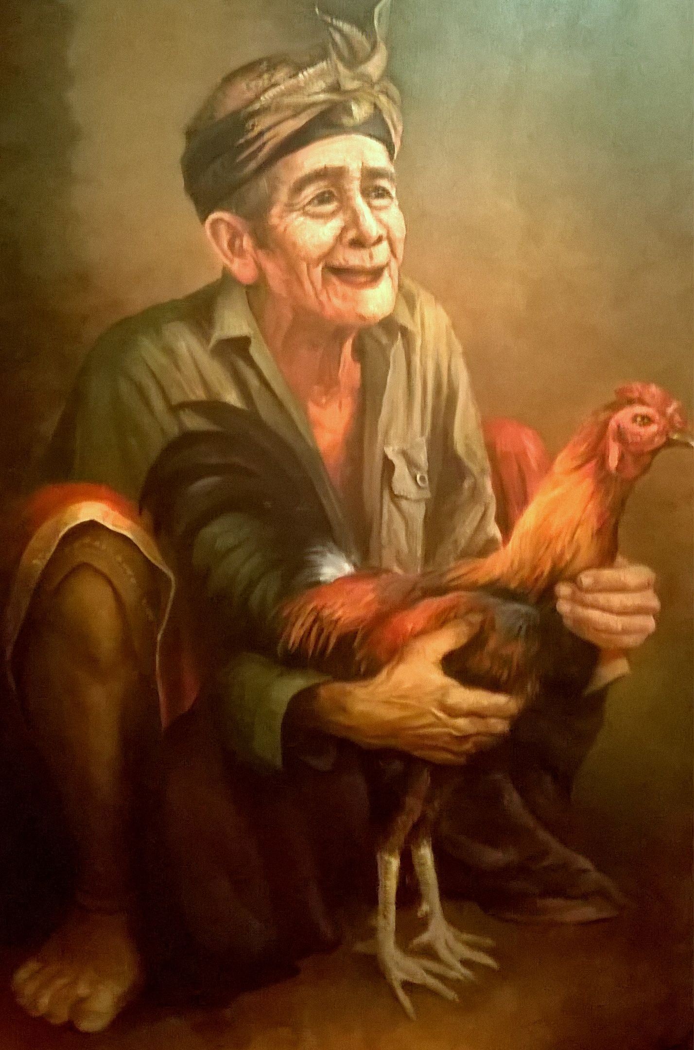 Gambar Lukisan Orang Bawa Ayam - KibrisPDR