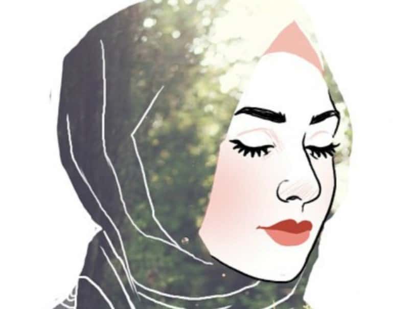 Detail Gambar Lukisan Orang Berhijab Nomer 39