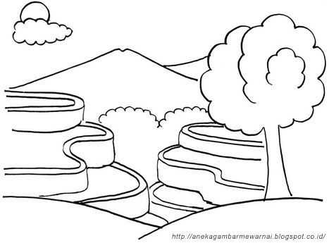 Detail Gambar Lukisan Pedesaan Yang Mudah Tanpa Gunung Nomer 53