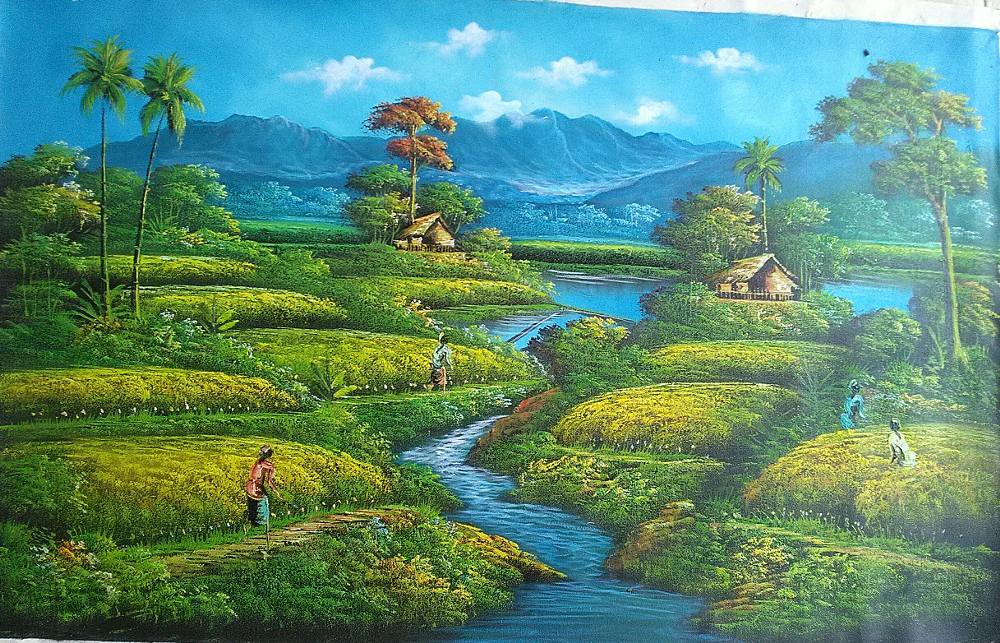 Detail Gambar Lukisan Pemandangan Alam Koleksi Nomer 8