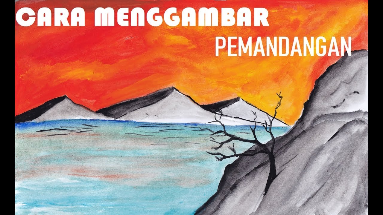 Detail Gambar Lukisan Pemandangan Pensil Nomer 57