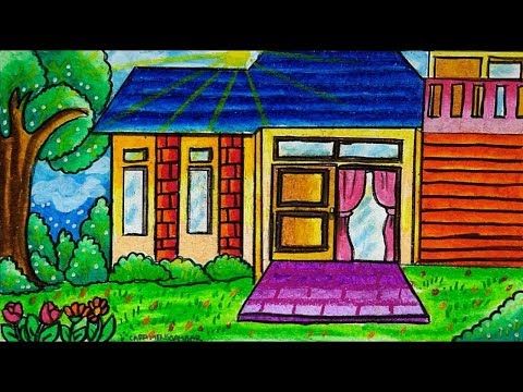 Detail Gambar Lukisan Rumah Sederhana Nomer 17