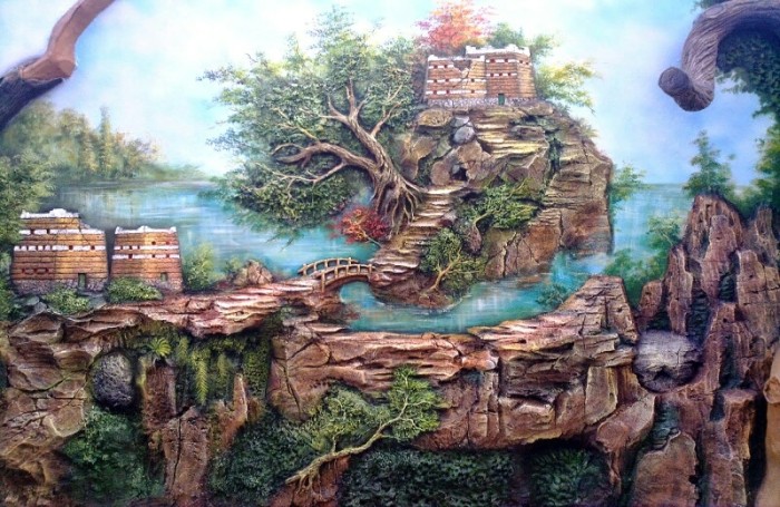 Detail Gambar Lukisan Taman Nomer 46