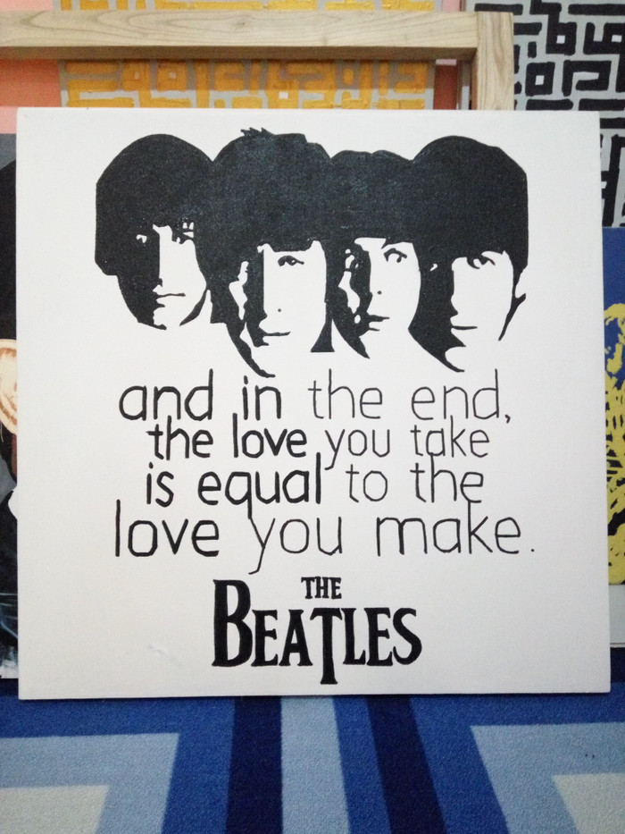 Detail Gambar Lukisan The Beatles Nomer 2