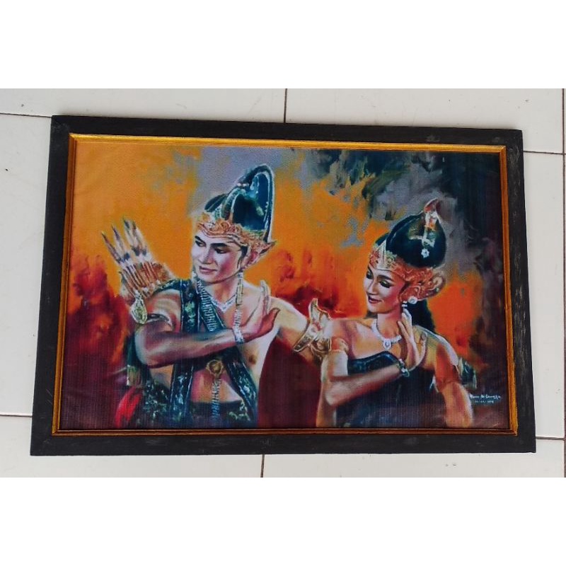 Detail Gambar Lukisan Wayang Orang Nomer 4