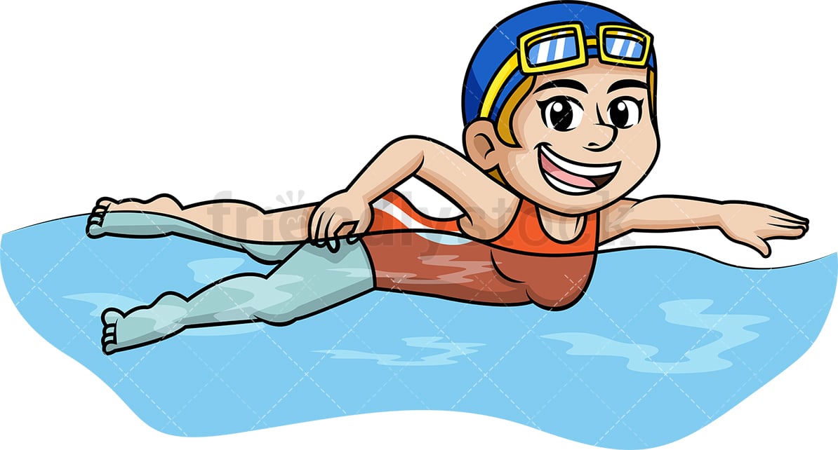 Detail Bild Schwimmen Cartoon Nomer 2
