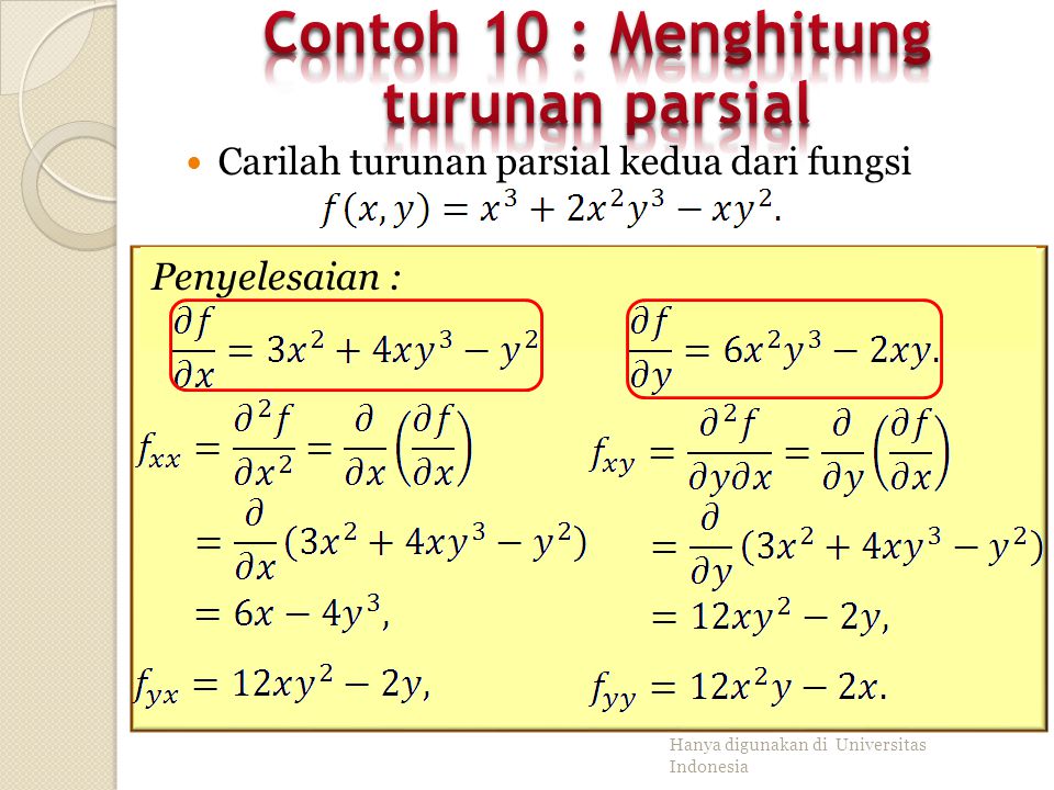 Download Contoh Soal Turunan Parsial Dan Penyelesaiannya Nomer 14