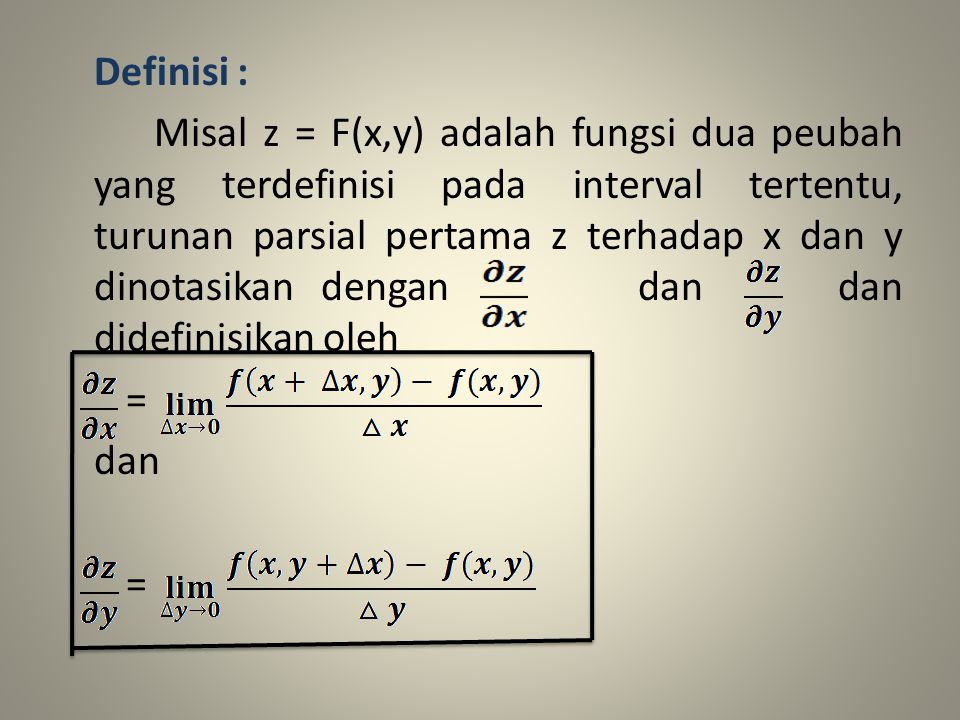 Detail Contoh Soal Turunan Parsial Dan Penyelesaiannya Nomer 15