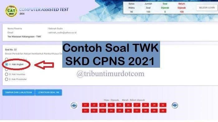 Detail Contoh Soal Twk Nomer 31