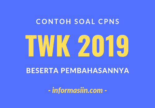 Detail Contoh Soal Twk Nomer 52