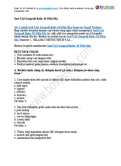 Detail Contoh Soal Uas Nomer 40