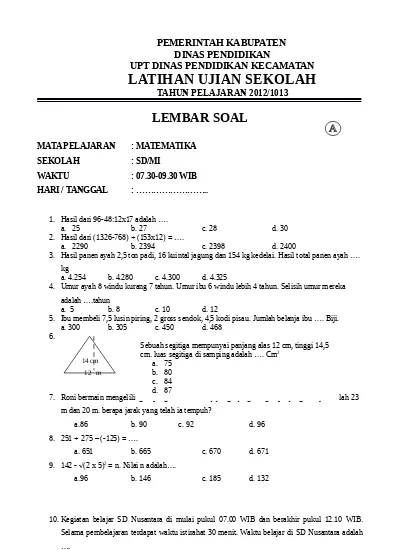 Detail Contoh Soal Uasbn Nomer 24