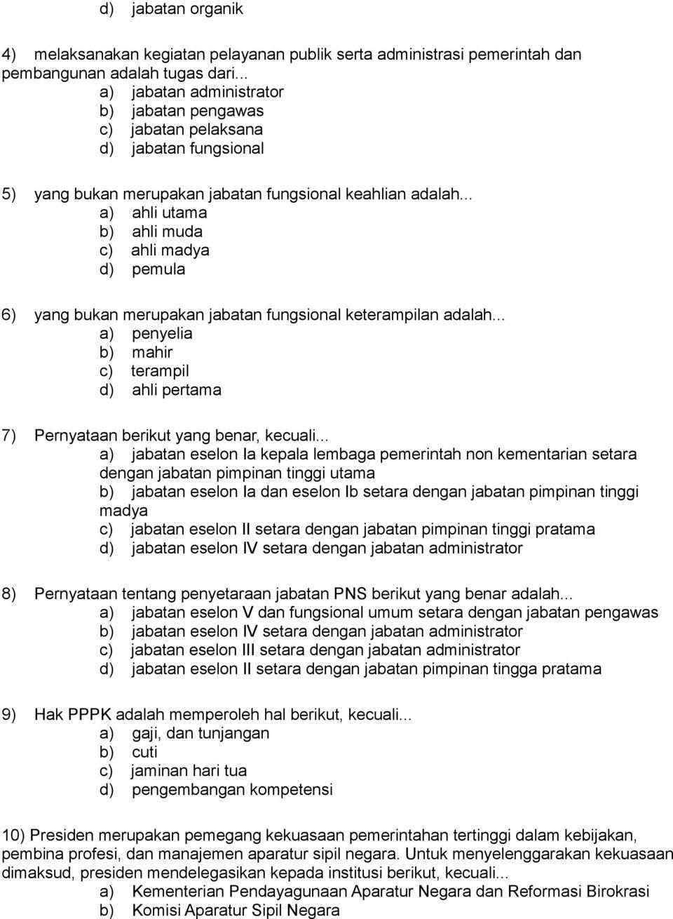 Detail Contoh Soal Uji Kompetensi Penyuluh Pertanian Nomer 6