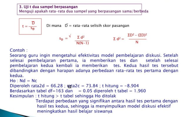 Detail Contoh Soal Uji T Nomer 41