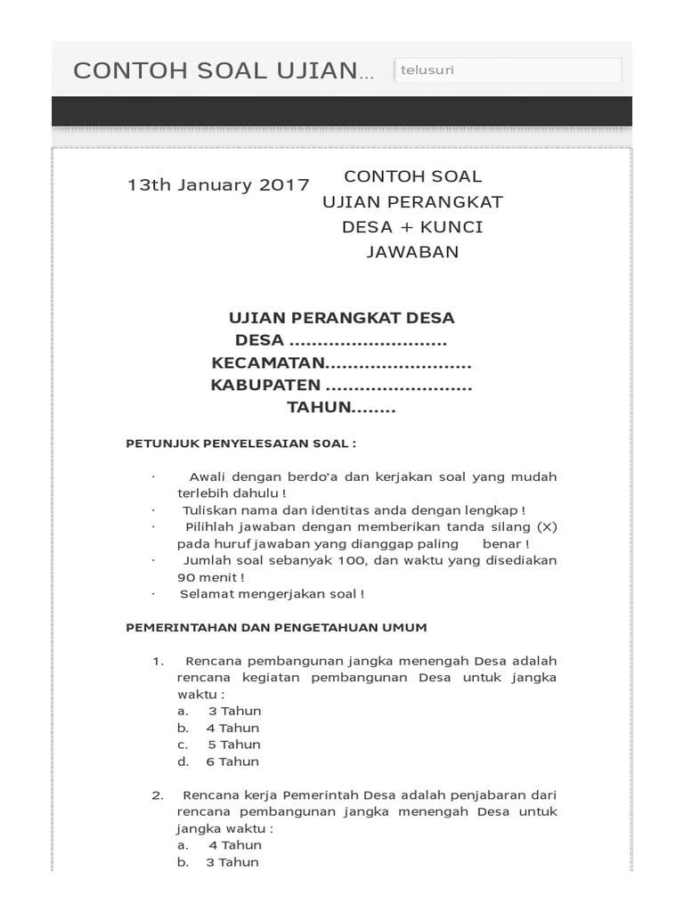 Detail Contoh Soal Ujian Penyesuaian Ijazah 2019 Nomer 15