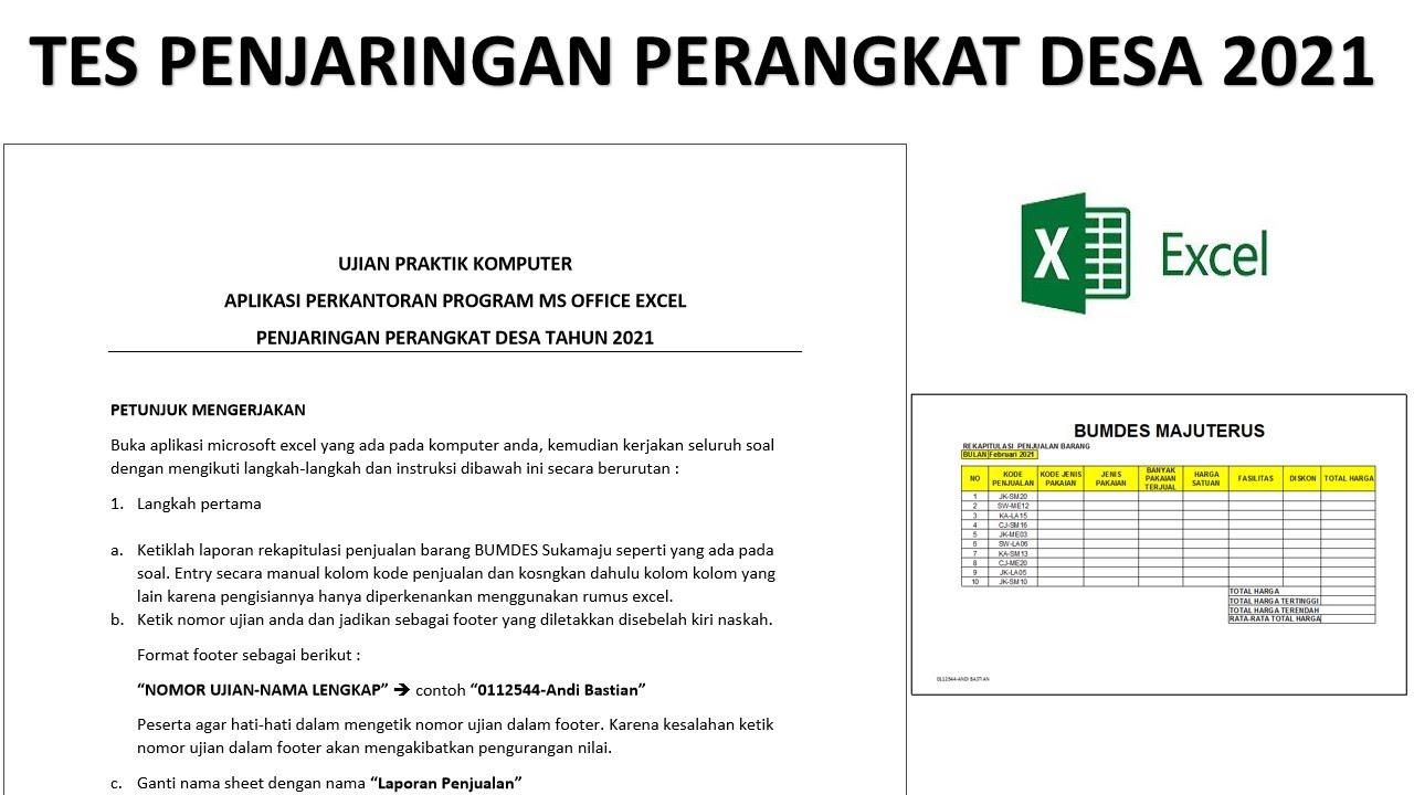 Detail Contoh Soal Ujian Perangkat Desa Nomer 34