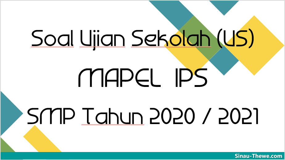 Detail Contoh Soal Ujian Sekolah Nomer 27