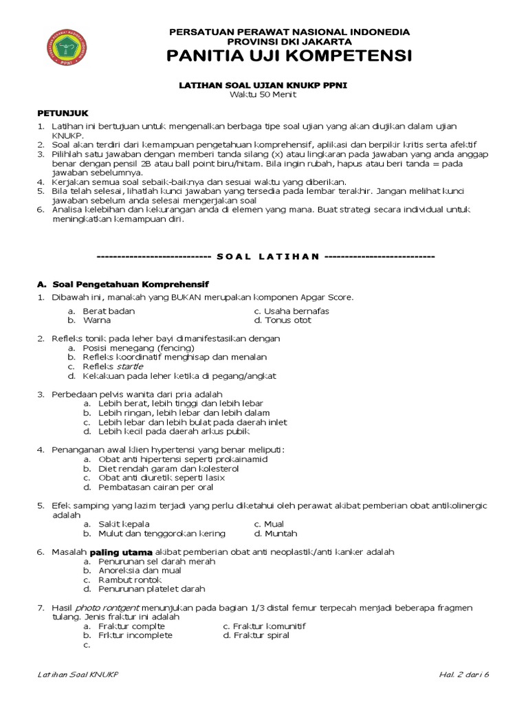 Detail Contoh Soal Ukom Nomer 26