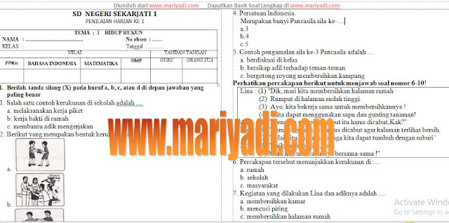 Detail Contoh Soal Ulangan Harian Nomer 32