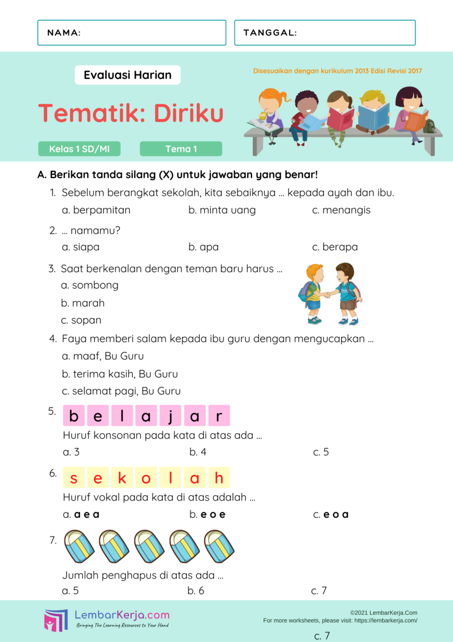 Contoh Soal Ulangan Kelas 1 SD: Panduan Lengkap Contoh Soal Ulangan Kelas 1 SD: Panduan Lengkap