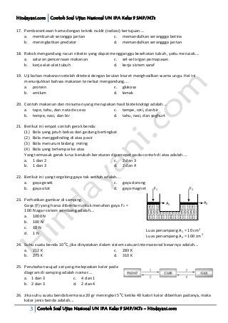 Detail Contoh Soal Un Ipa Smp Nomer 14