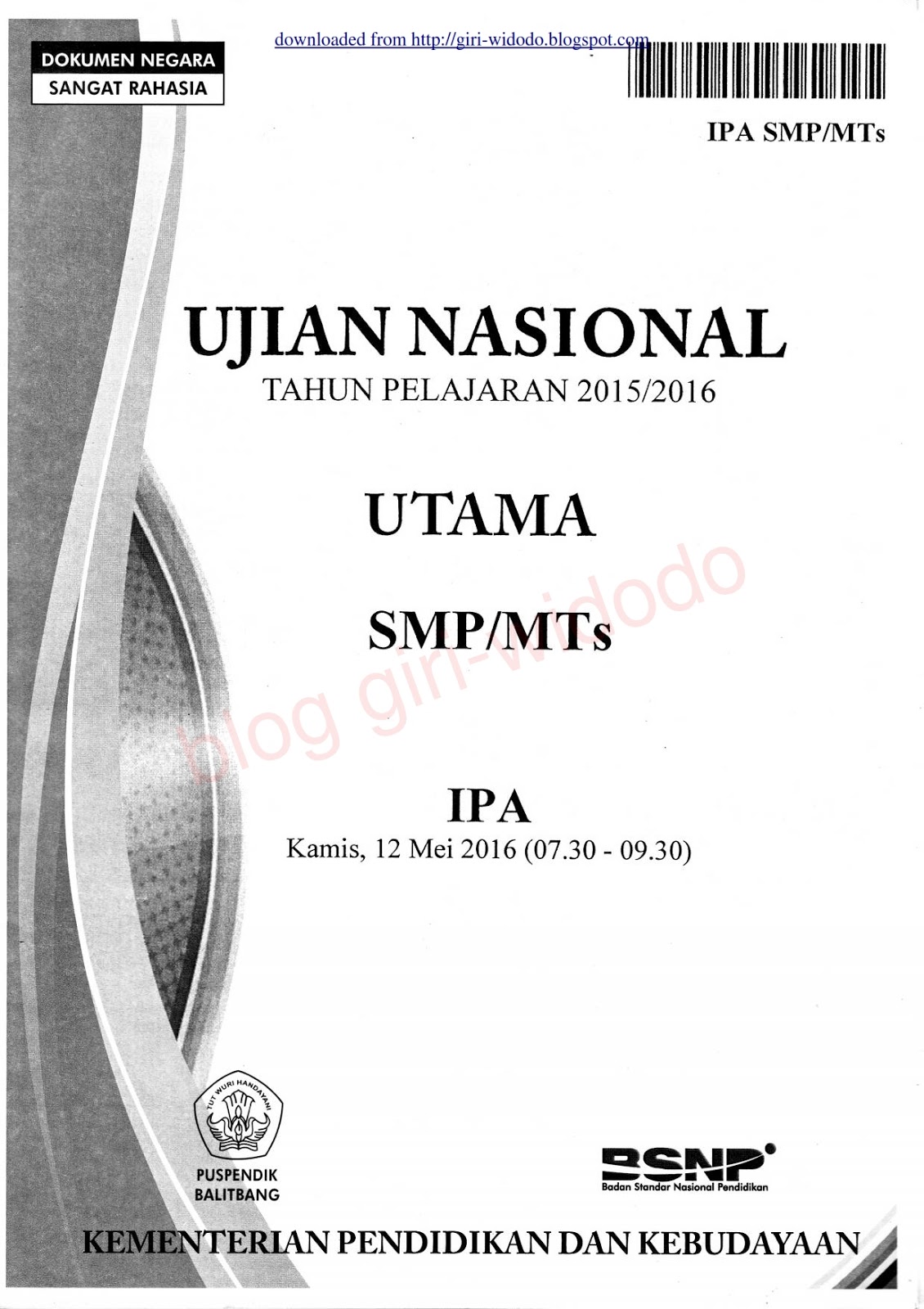 Detail Contoh Soal Un Ipa Smp Nomer 54