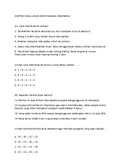 Detail Contoh Soal Un Sd Nomer 19