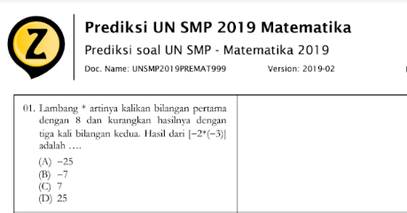 Detail Contoh Soal Un Smp Nomer 21