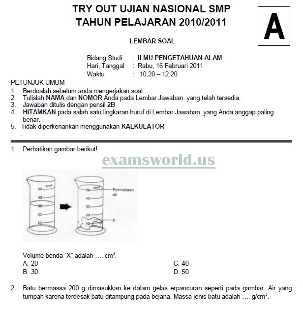 Detail Contoh Soal Un Smp Nomer 32