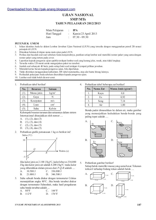 Detail Contoh Soal Un Smp Nomer 40