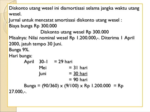 Detail Contoh Soal Utang Wesel Nomer 4