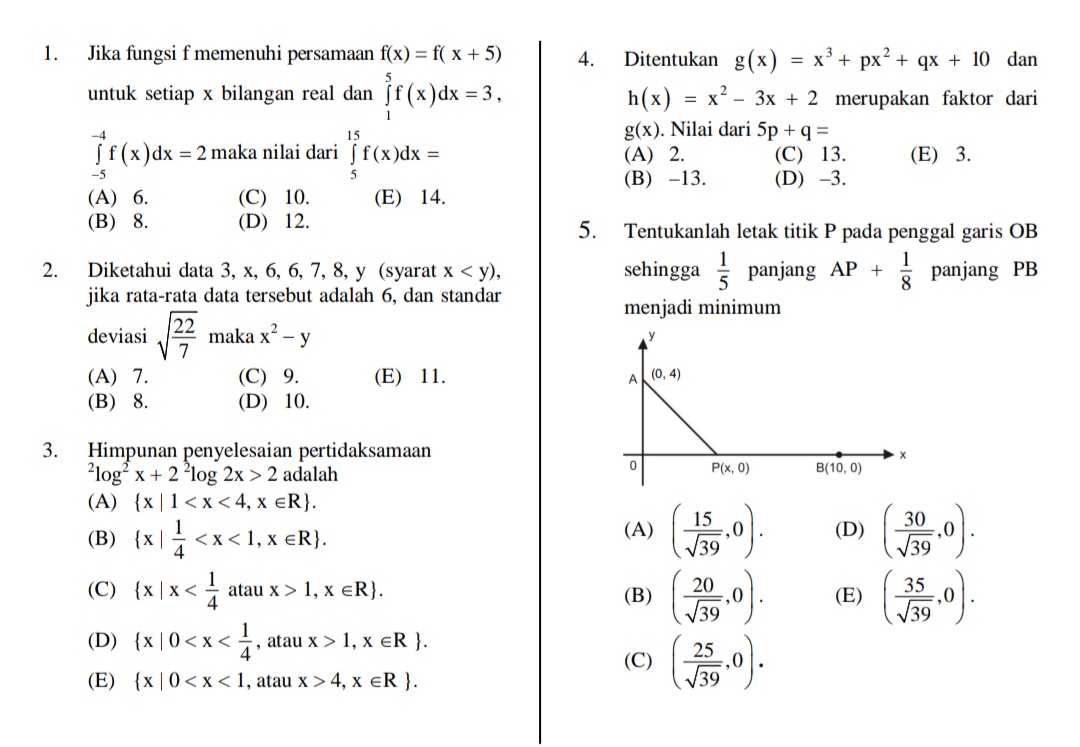 Detail Contoh Soal Utbk Nomer 22