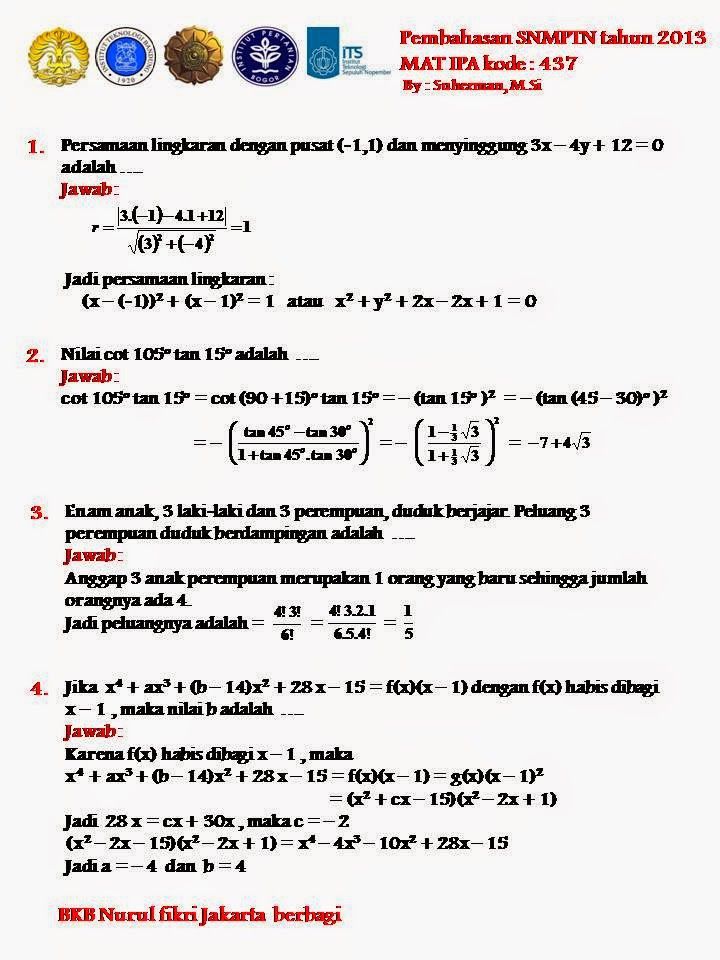 Detail Contoh Soal Utbk Saintek Nomer 5