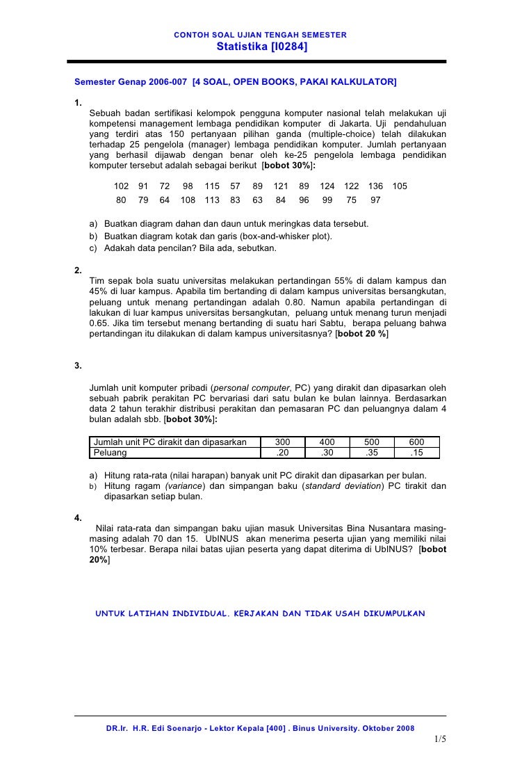 Detail Contoh Soal Uts Nomer 19