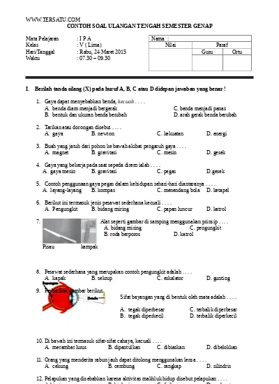 Detail Contoh Soal Uts Nomer 23