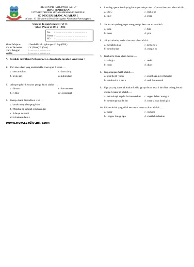 Detail Contoh Soal Uts Nomer 48