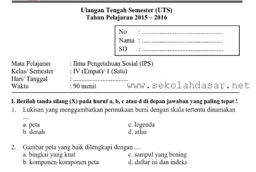 Detail Contoh Soal Uts Nomer 4