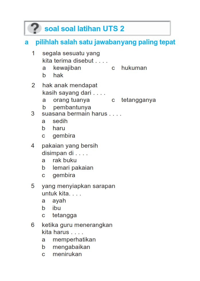 Detail Contoh Soal Uts Kelas 1 Sd Nomer 23