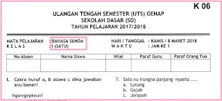 Detail Contoh Soal Uts Kelas 1 Sd Nomer 25